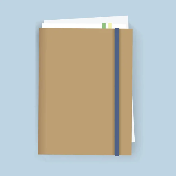 Cuaderno diario libro — Vector de stock