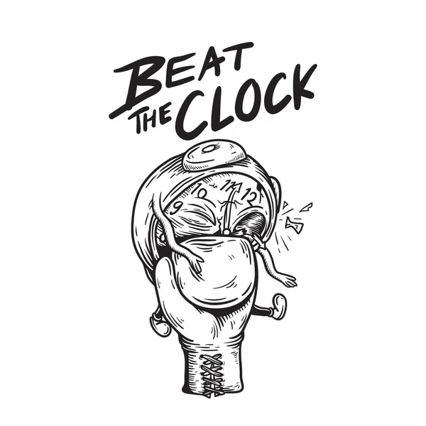 Beat The Clock Icon — Stock Vector