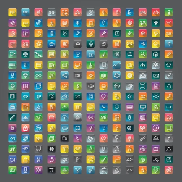 Iconos de aplicación gráfica — Vector de stock