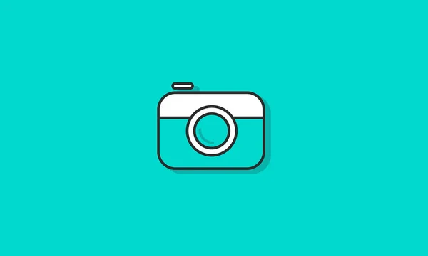 Icono de cámara fotográfica — Vector de stock