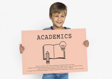 Çocuk holding afiş