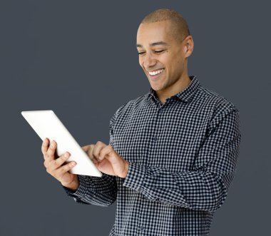 Dijital tablet tutan adam