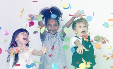  Bir parti kutlama çocuklar 