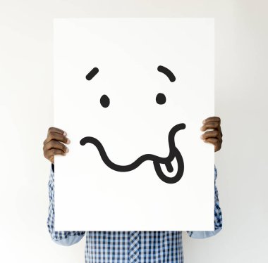 adam kapsayan yüz afişini ile