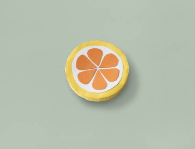  Kağıt Portakal dilim