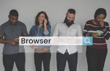 Studio çok etnik gruptan oluşan insanlar 
