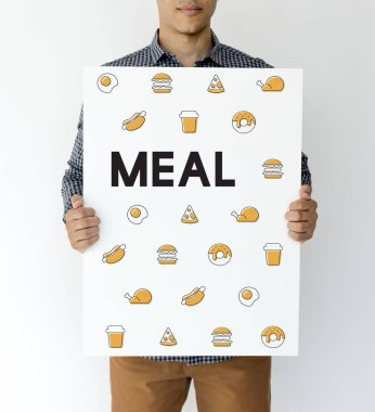 Elinde bayrak tutan adam