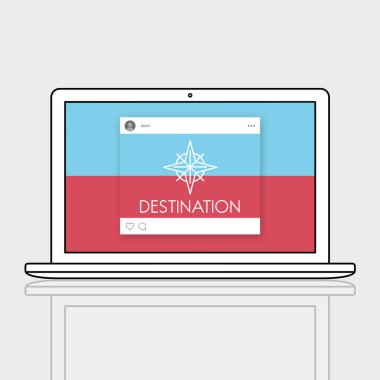 Web tasarım şablonu dizüstü