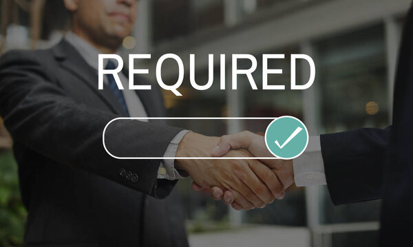 two businessmen shaking hands 