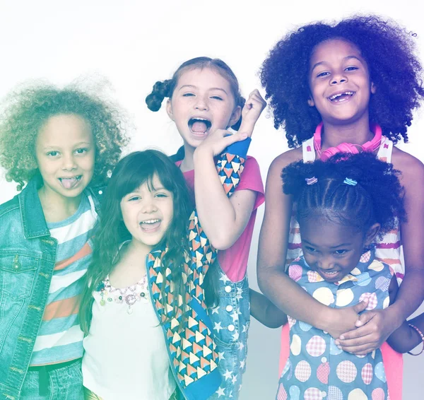 Multiethnic kids together — Stock Photo, Image