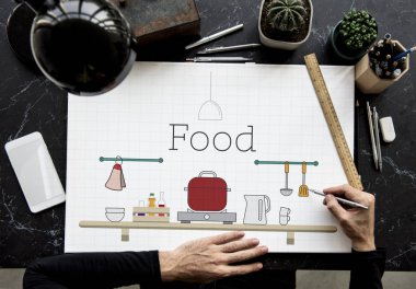 afiş çalışan eller 