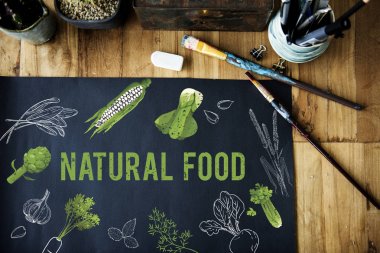 Boya fırçaları ve tablo tasarlamak