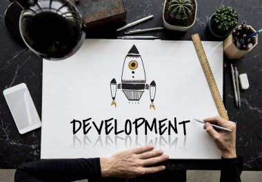 afiş çalışan eller 