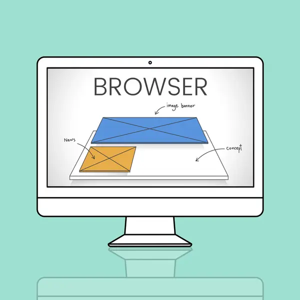 Monitor gráfico de ordenador — Foto de Stock