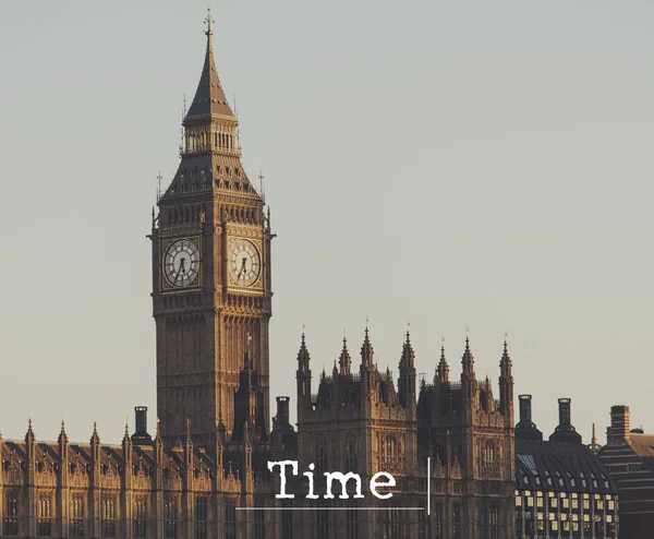 Big Ben en Huizen van het Parlement — Stockfoto