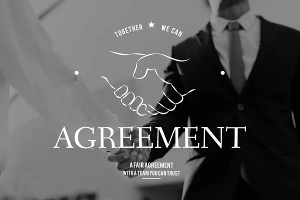 Orang berjabat tangan pada pertemuan bisnis — Stok Foto