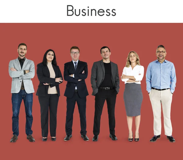 Różnorodność ludzi biznesu w Studio — Zdjęcie stockowe