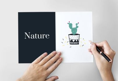 Kadın yazı tebrik kartı