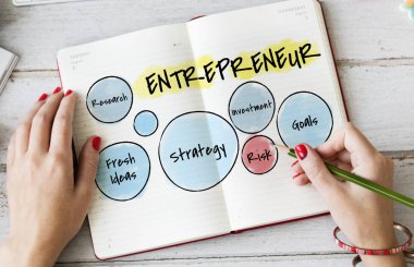 Not defterinde yazılı kadının elleri 