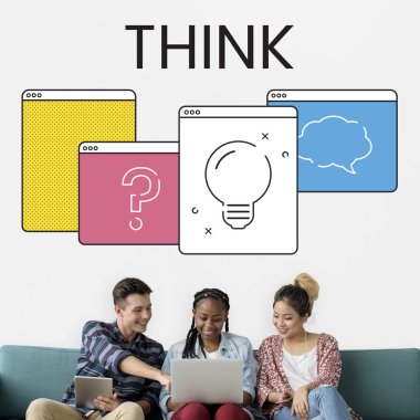 Arkadaşlar dijital cihazlar kullanarak 