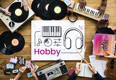 Vintage Vinil kayıtları ve müzik