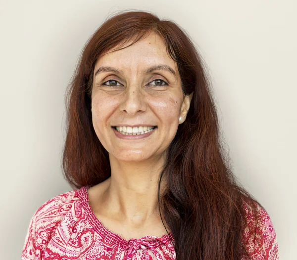 Sorridente mulher indiana rosto — Fotografia de Stock