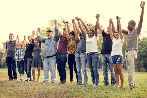 сплочённость команды поддержки рук
