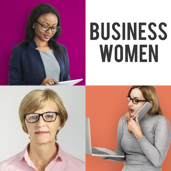Donne d'affari che lavorano — Foto Stock