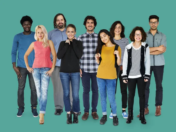 Diversité personnes debout ensemble — Photo