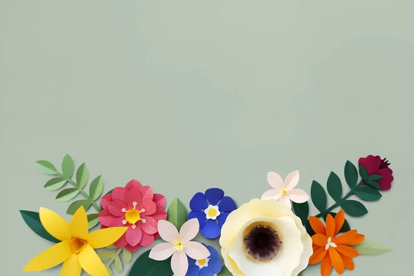 Papel flores artesanales — Foto de Stock