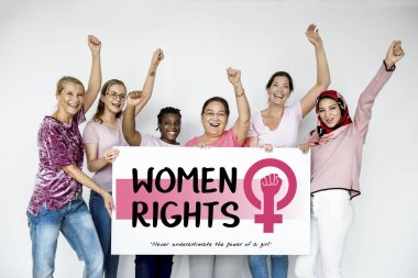 Billboard tutan kadın