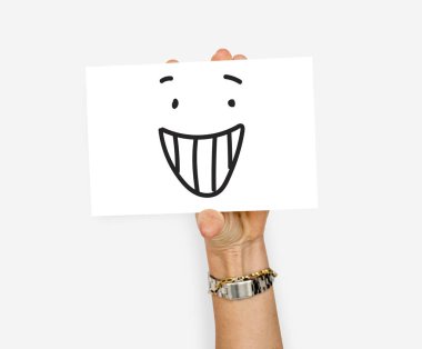 İnsanlar el holding kartı