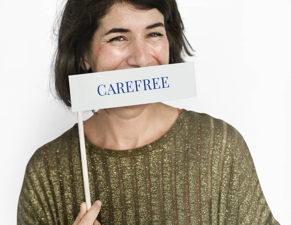 Cartão de segurança feminino . — Fotografia de Stock