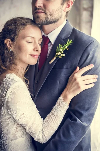 Sposa e sposo insieme — Foto Stock