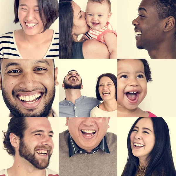 Diversiteit mensen lachen — Stockfoto