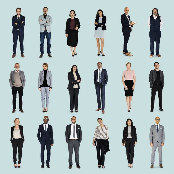 Conjunto de pessoas de negócios diversidade — Fotografia de Stock