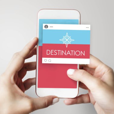 Elinde insan holding cep telefonu 