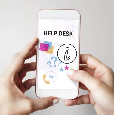 Holding ve cep telefonu tarama eller