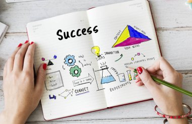 Not defterinde yazılı kadının elleri 