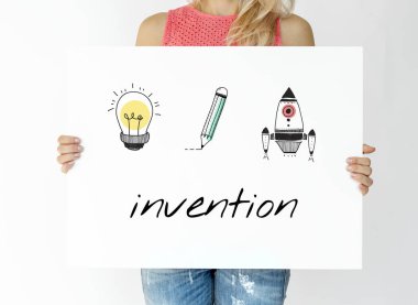 kişi holding tasarlamak 