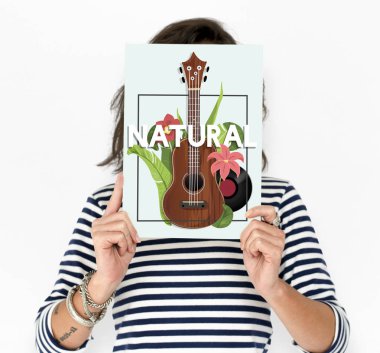 Dijital tablet kapsayan yüz