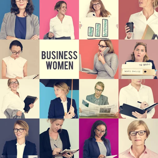 Diversity of working business women — Stock Photo, Image