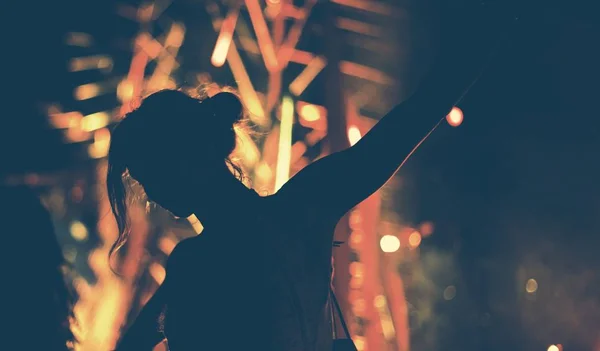 Gente disfrutando del Festival de Música — Foto de Stock