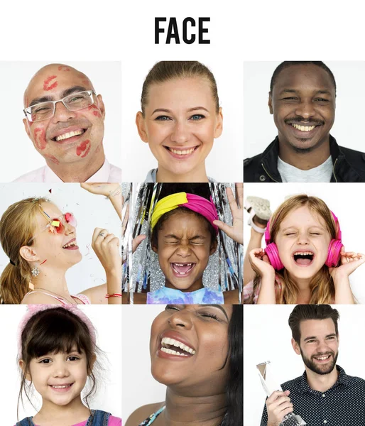 People with happy face expression — Stock Photo, Image