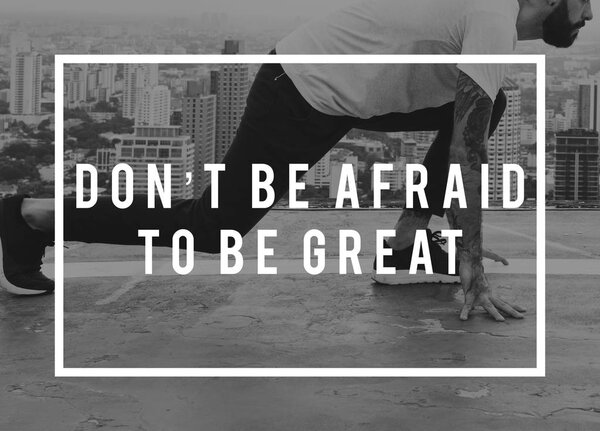 man on mark to start running