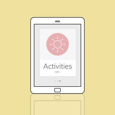 Web tasarım şablonu dijital tablet