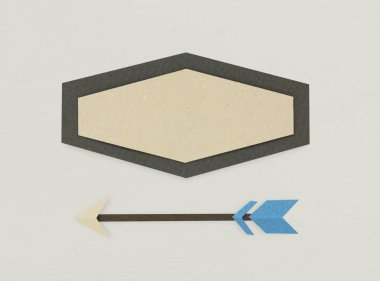 boş çerçeve ve ok 