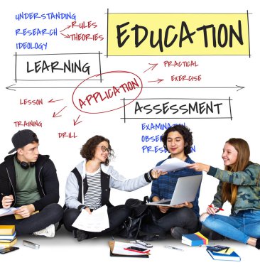 Öğrenciler birlikte öğrenme 