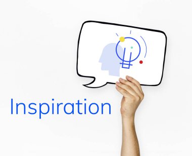 İnsanlar el holding kartı