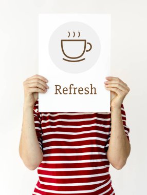 kişi holding tasarlamak